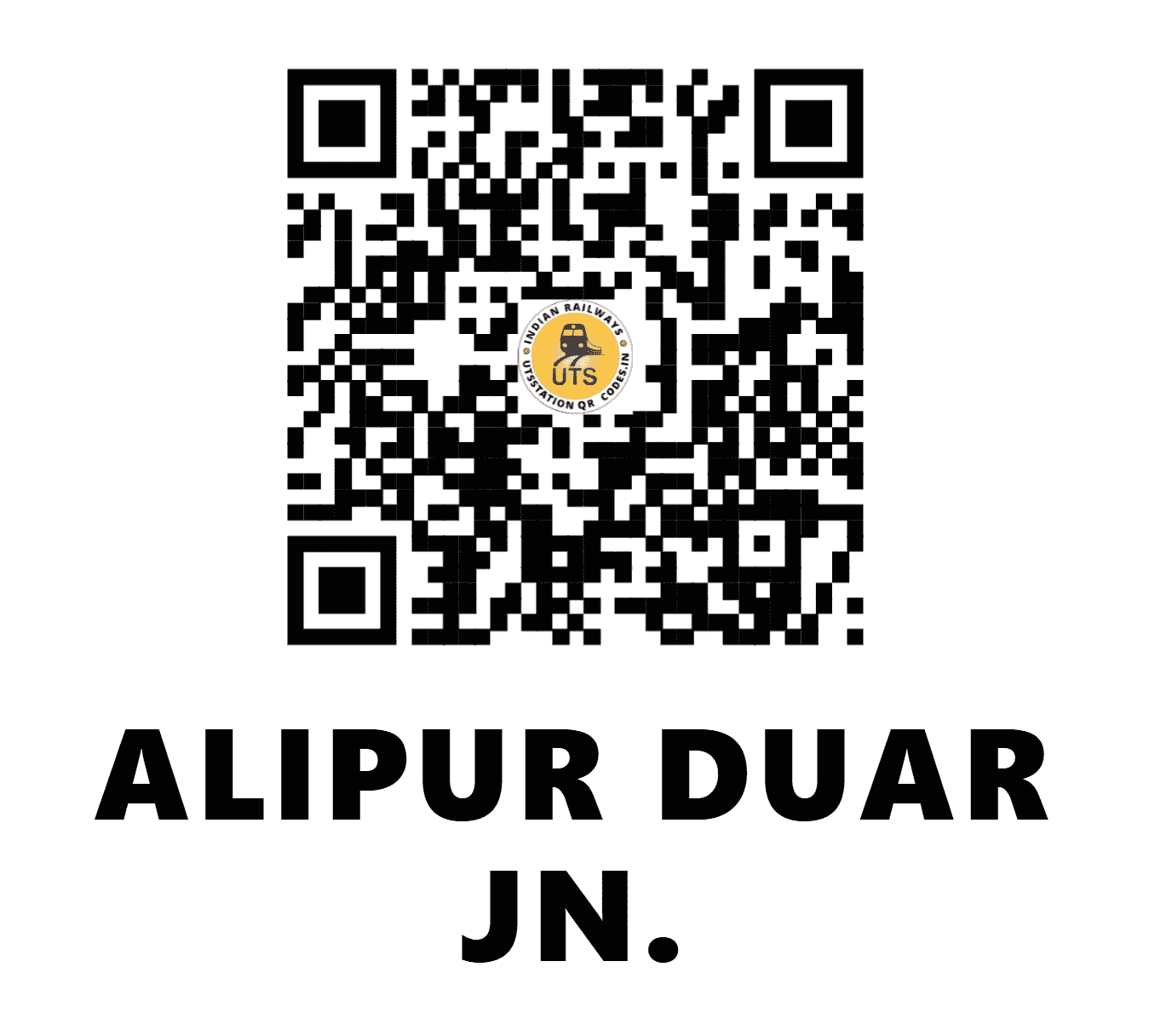 UTS QR Code for ALIPUR DUAR JN. - APDJ (NF - WEST BENGAL)